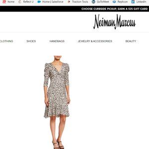 Bailey 44 Olivia 3/4 Sleeve Leopard Dress